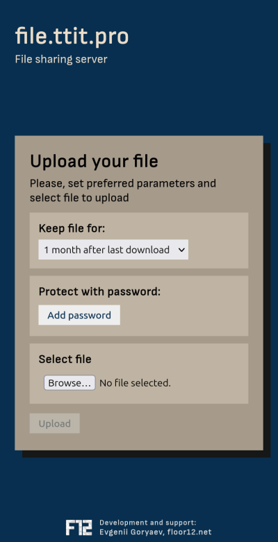 Mobile version of File hosting filefast