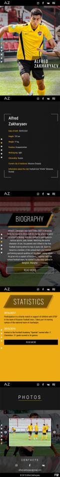 El sitio del futbolista Zaharyaev